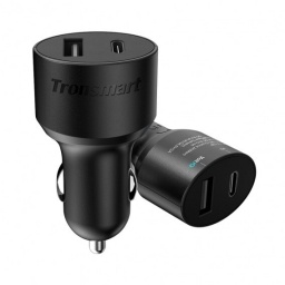 Tronsmart C2P 42W Cargador de auto USB PD con VoltiQ