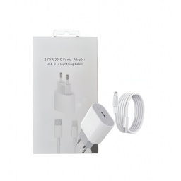 Combo Cargador 20w + Cable Usb Lightning 1 Metro